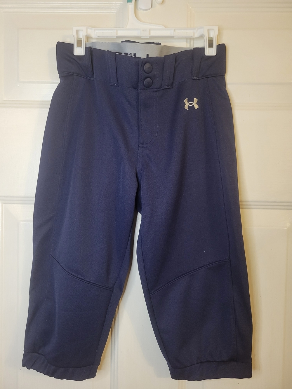 Under Armour Kids' Navy Performance Baseball Pants - Picture 2 of 10